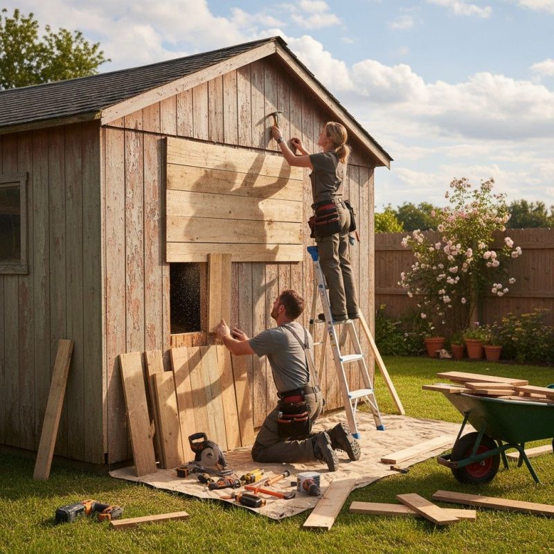 Amish Shed Kit Installation